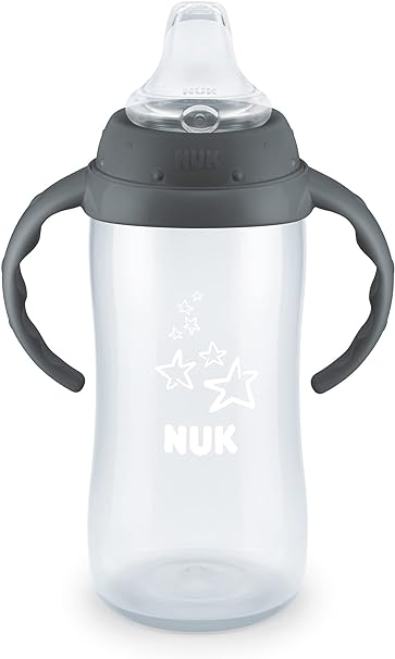 NUK Learner Cup, 10 Ounce, Tritan Gray Star