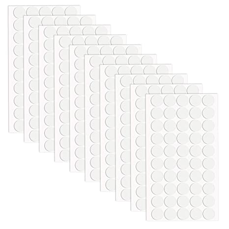 Adhesive Putty Round Sticky Poster Tacky Putty Reusable and Removable Double-Sided Stickers Wall Safe Mounting Putty for Hanging Pictures Poster Photo Frames (500 Pieces)