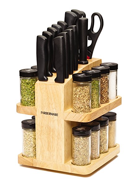 Farberware 30-Piece Slice and Spice Knife and Spice Set