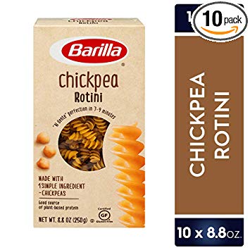 Barilla Chickpea Pasta, Gluten Free Pasta, Rotini, 8.8 Ounce (Pack of 10)