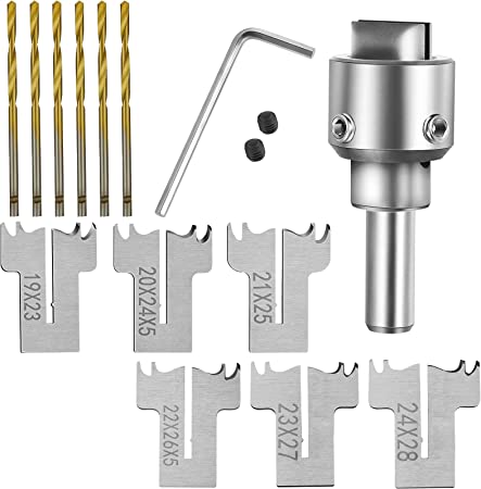 11 Pieces Ring Drill Bit Set, Wood Ring Drill Bit Wooden Ring Maker Steel Wood Bead Drill Bit for DIY Rings Making Jewelry Decoration Supplies (Large Size)