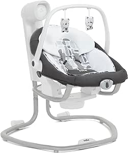 Joie Serina 2in1 Baby Swing Rocker 6 Speeds Reclining Soothing Vibrations Lullabies Nature Sounds Logan