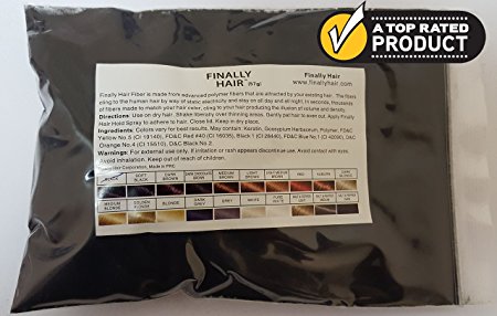Hair Building Fibers 57 Grams. Highest Grade Refill That You Can Use for Your Bottles From Competitors Like Toppik, Xfusion, Bosley (Black)