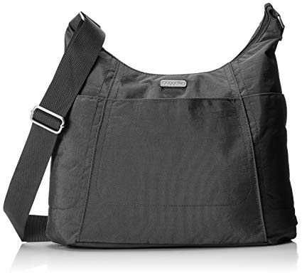 Baggallini Hobo Tote - Lightweight, Water-Resistant Travel Purse With Multiple Pockets and Removable Wristlet