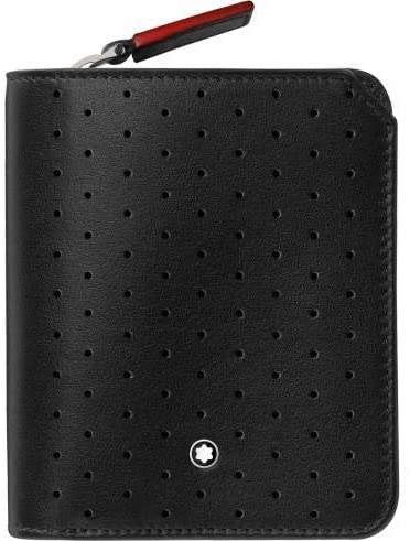 Montblanc Urban Racing Spirit 118717 Wallet 6 cc Leather 8.5 x 10 cm Mini Format with Coin Compartment Black