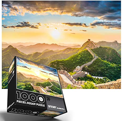 Puzzles for Adults 1000 Piece Jungle Forest Great Wall of China | Jigsaw Puzzles 1000 Pieces for Adults