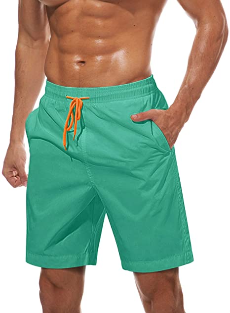 TACVASEN Men's Summer Quick Dry Swim Trunks Bathing Suit Shorts with Lining Men