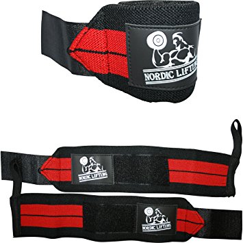Wrist Wraps (1 Pair/2 Wraps) for Weightlifting/Crossfit/Powerlifting - For Women & Men - Premium Quality Equipment & Accessories for the Absolutely Best Hand Strength & Support Possible - Guard & Brace Your Wrists With this Gear to Avoid Injury During Weight Lifting - 1 Year Warranty
