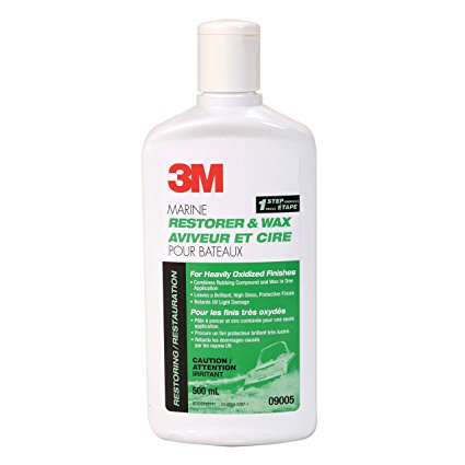 3M 09005 Marine Restorer & Wax, 16 oz.