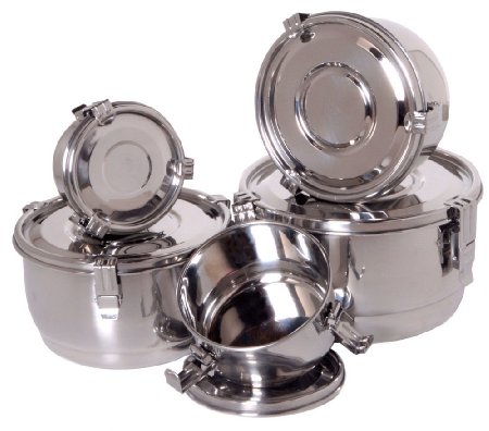 Stainless Steel Bowls with Lids - Airtight, Leak Proof Mixing Bowls, Lunch Bowls, Coffee Containers, Food Storage Containers - Set of 5
