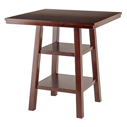 Winsome Wood Orlando High Table with 2 Shelves