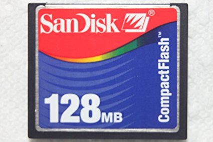 128MB Sandisk CF (Compact Flash) Card SDCFB-128 or SDCFJ-128 (CAV)