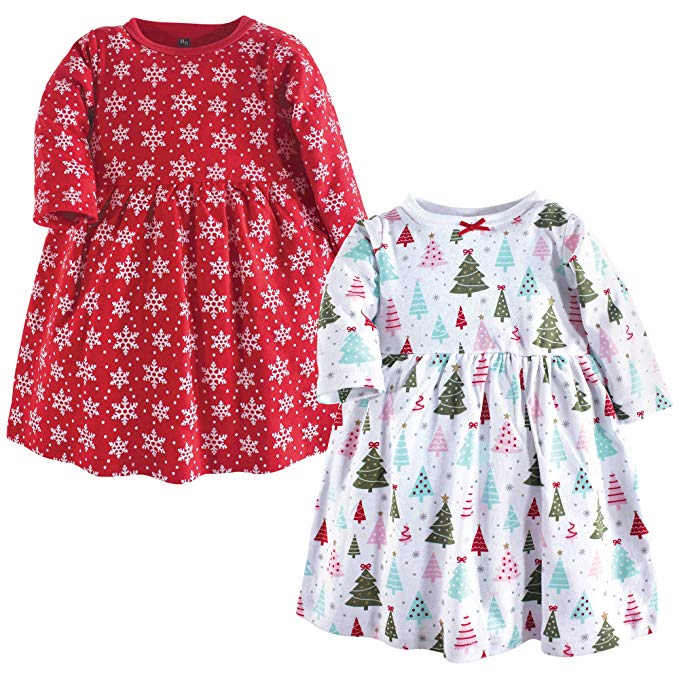 Hudson Baby Toddler and Baby Girl Cotton Dresses