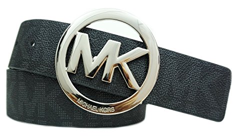 Michael Kors Mk Signature Monogram Logo Buckle and Belt