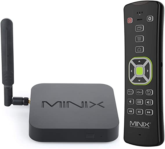 MINIX Android 9.0 Pie Media Hub 4K Ultra HD HDR10 4GB DDR4/32GB HDMI 4K @ 60Hz 3 x USB 3.0 USB-C [data only] with Wireless Six-Axis Gyroscope Backlit Remote (NEO U22-XJ-A2 Lite Backlit )