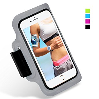 Armband for iPhone 8 Plus, iPhone 7 Plus 6 Plus 6s Plus,Workout Armband for Samsung Galaxy S5/S6/S7 Edge s8, LG G5, Note 2/3/4/5, Key&Cards Holders (5.7 Inch) Running,Hiking,Biking, Walking