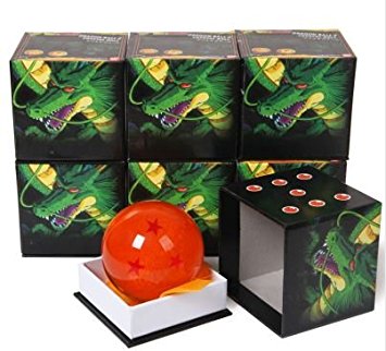 Anime Dragon Acrylic Dragonball Replica Ball Big 4 Star Ball 7.5cm New in Box