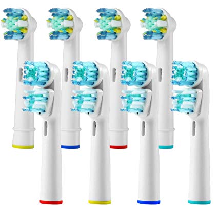 Compatible Replacement Toothbrush Heads Refill for Oral-B Braun Electric Toothbrush Pro 1000 Pro 3000 Pro 5000 Pro 7000 Vitality 8 Count