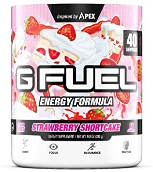 G Fuel Strawberry Shortcake Tub (40 Servings) Elite Energy and Endurance Powder