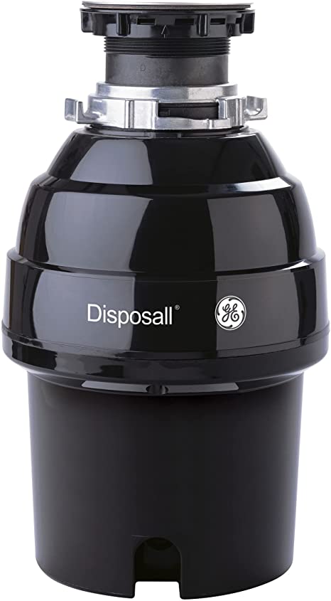 General Electric GE 3/4 HP Continuous Feed Garbage Disposer, Non-Corded, Large 32 Ounce Capacity, 2700 RPM, Easy Install, GFC720N, Super Horsepower, Black