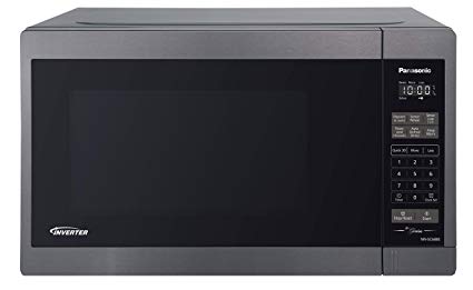 Panasonic NNSC688S Mid-Size 1200W Inverter Microwave Oven, 1.3 Cuft, Black Stainless Steel