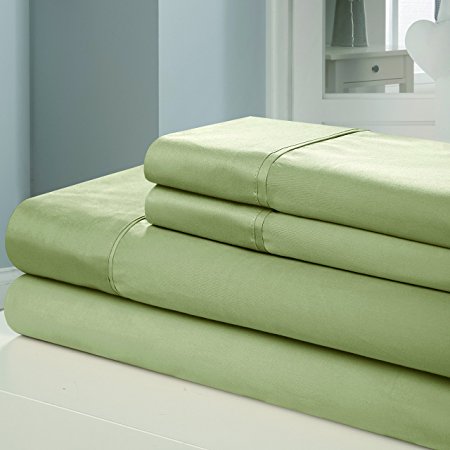Chic Home 100-Percent Egyptian Cotton Luxury Collection 1000 Thread Count Sheet Set, King, Sage