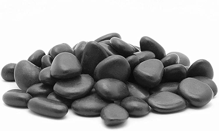 Margo Garden Products 2-3" 30lbs Rainforest Black Grade A Polished Pebbles