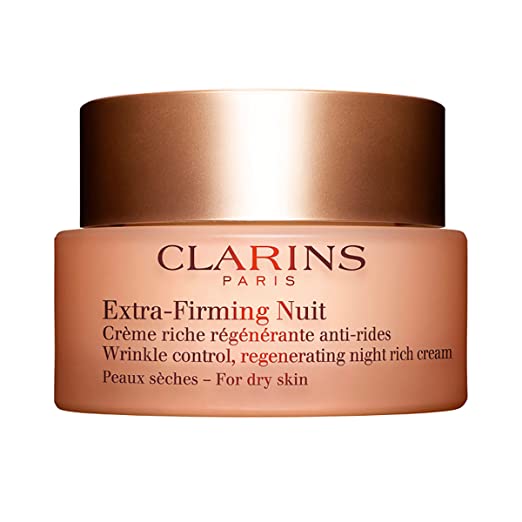 Clarins Extra-Firming Night Cream | Anti-Aging Moisturizer | In Just 2 Weeks, Skin Appears Visibly Regenerated, Firmer and Tighter* | Evens Skin Tone | Nourishes and Soothes | Dry Skin Type | 1.6 Oz