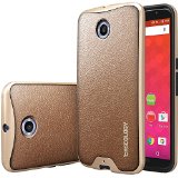 Caseology Envoy Series Premium Leather Bumper Case Leather Textured for Nexus 6 - Copper Gold