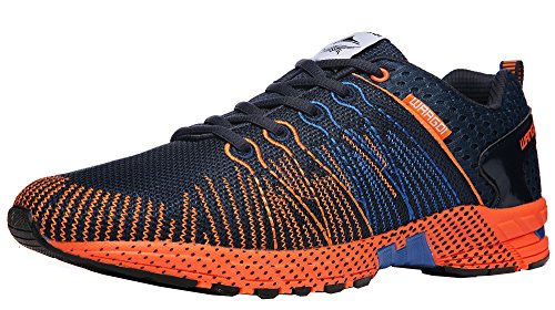ROMENSI Men's Lightweight Athletic Training Running Shoes Casual Breathable Walking Tennis Sneakers