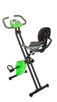 Fit Life Folding Magnetic Resistance Upright Exercise Bike with Calorie Counter