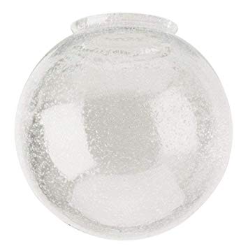 Westinghouse 8156000 3-1/4" Hand-Blown Clear Seeded Glass Globe