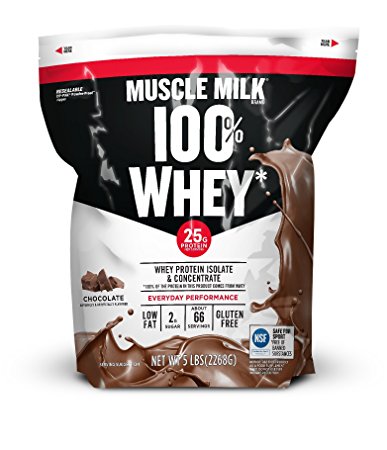 Muscle Milk 100% Whey, Chocolate, 5 Pound