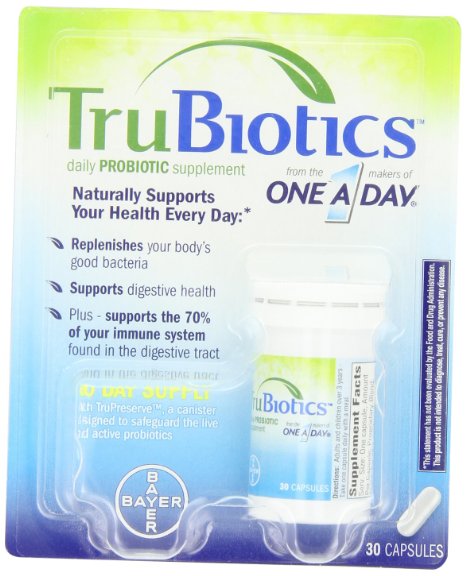 Trubiotics Supplements 30 Count Blister Pack