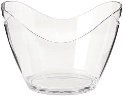 DeVine - Ice Bucket Clear Acrylic 8 Liter Good for up to 4 Wine or Champagne Bottles Ice Bucket