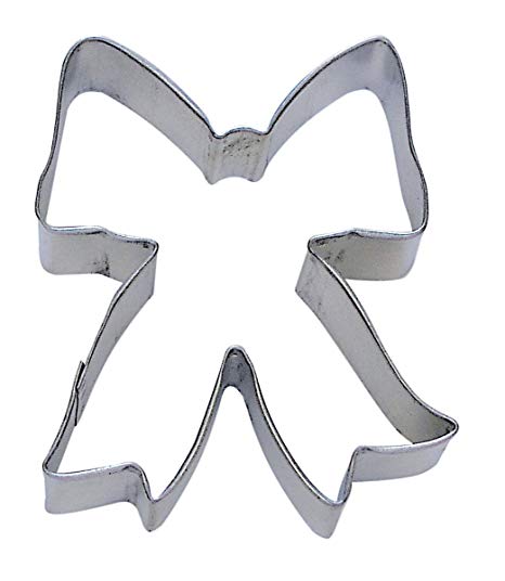 R&M Ribbon/Bow 3.5" Cookie Cutter in Durable, Economical, Tinplated Steel