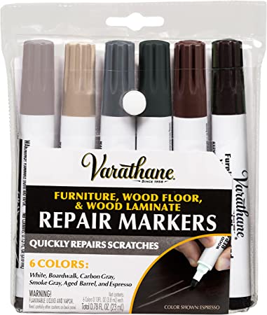 Varathane 374189 Wood Stain Repair Marker Kit, Assorted Cool Tone