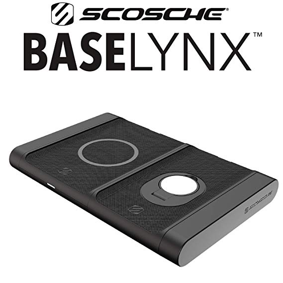 SCOSCHE BLKIT4-SP BaseLynx Qi-Certified Modular Wireless Charging Station Compatible with All Apple Watches and Qi-Enabled Devices