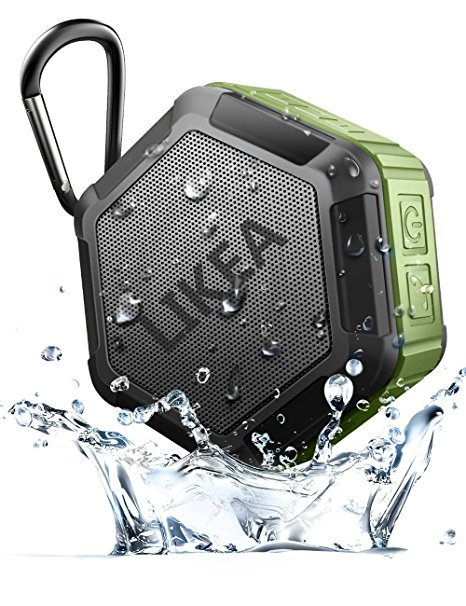 LIKEA Waterproof Sport Speaker,Ultra Portable Wireless Bluetooth Speakers with More Bass, IP67 Waterproof, NFC Pairing, 12 Hours Playtime, Clear Sound, for Outdoor, Shower, Home
