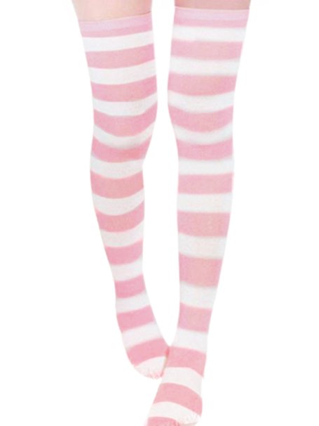 ZANZEA Lady Sexy Elegant Over The Knee Thigh High Long Striped Stocking Socks