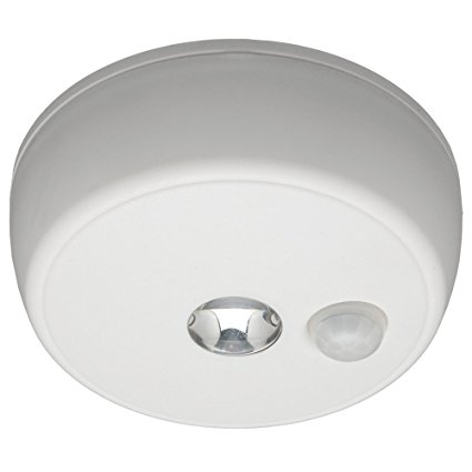 Mr. Beams MB980 Wireless Battery-Operated Indoor/Outdoor Motion-Sensing LED Ceiling Light, White