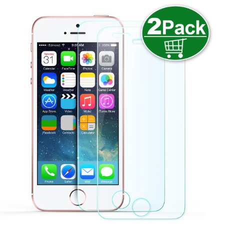 iPhone 6S Screen Protector,TechRise 2-Pack [3D Touch Compatible] iPhone 6S 6 Ultra-Clear Premium Tempered Glass Screen Protector Film with 9H Hardness and Easy Bubble-Free Installation