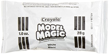 Crayola; Model Magic; Classpack; White Modeling Compound; Art Tools; 75 count of 1 OZ Pouches; Perfect for Classroom Art Activities