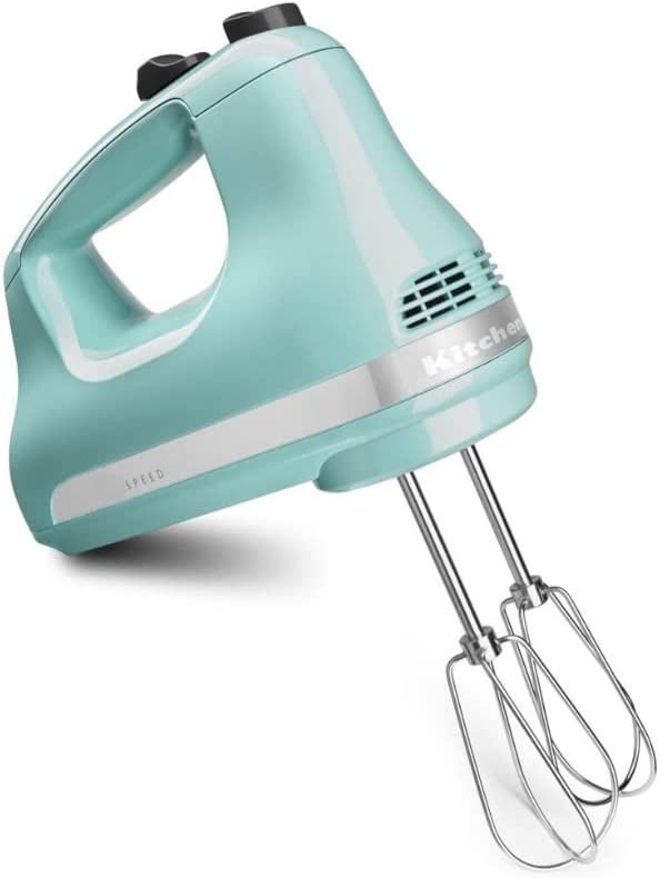 KitchenAid 3 Speed Ultra Power Hand Mixer Blend Mash Puree Aqua Sky Blue