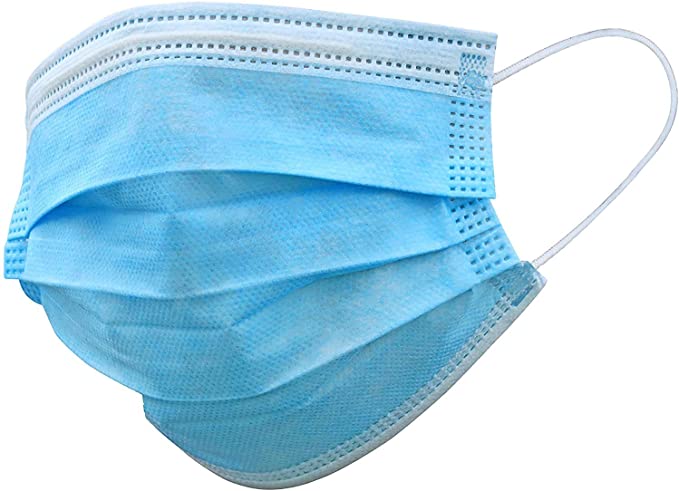 INGEAR 3-Ply Ear-Loop Disposable Blue Face Mask (50-Pack)