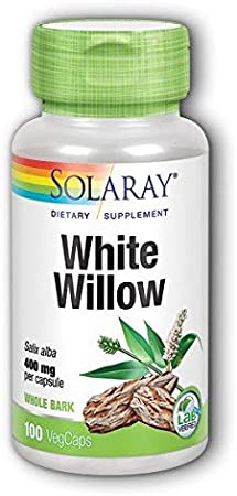 White Willow Bark 400mg Solaray 100 VCaps