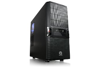 Thermaltake V3 Black Edition SECC / Plastic ATX Mid Tower Computer Case VL80001W2Z (Black )