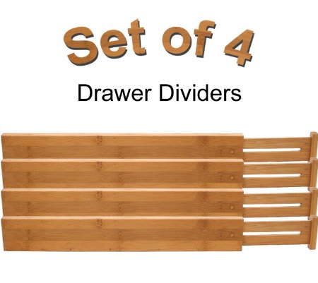 Lipper International Bamboo Kitchen Drawer Dividers