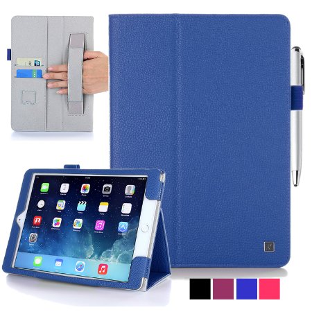 iPad Air 2 Case - KAYSCASE Cover Leather Case Flipstand iPad 6 (6 Generation) case, iPad Air 2 case, iPad case 2014 Version, New iPad Air case with Sleep/Wake Function (Lifetime Warranty)
