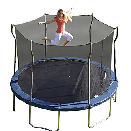 Kinetic Trampolines K12-6BE Trampoline with Enclosure, Blue, 12-Feet